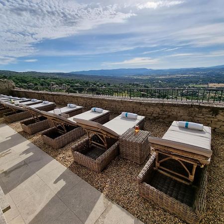 Piscine troglodyte avec vue incroyable à Gordes Vila Exterior foto