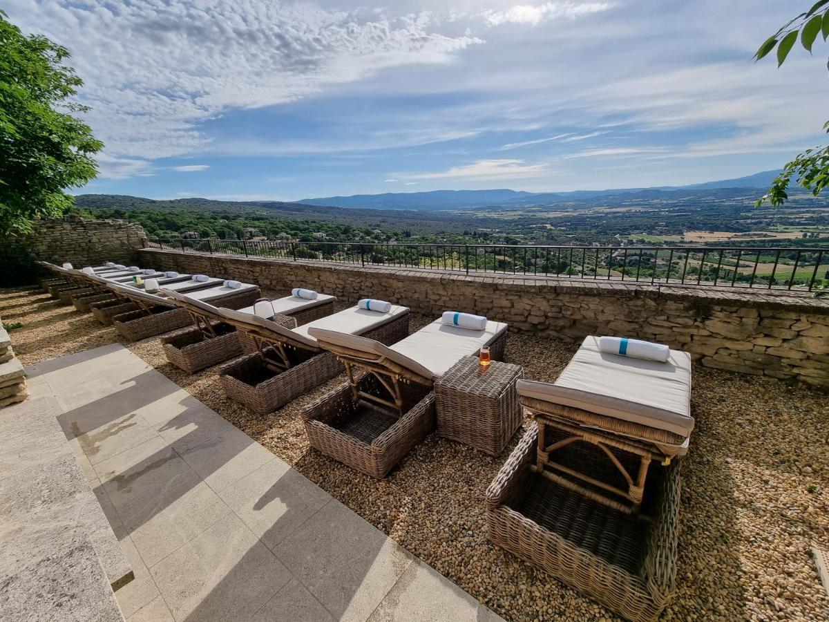 Piscine troglodyte avec vue incroyable à Gordes Vila Exterior foto