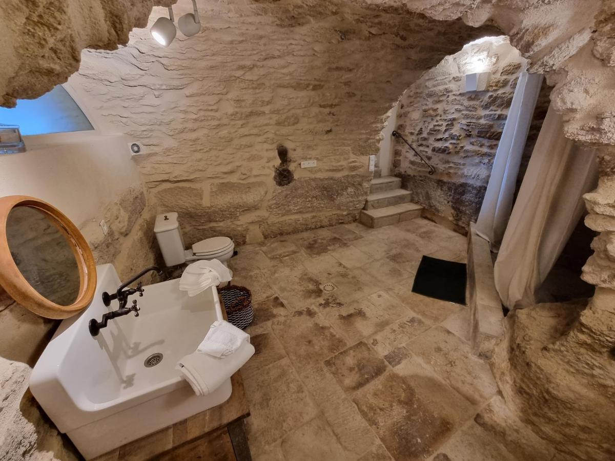Piscine troglodyte avec vue incroyable à Gordes Vila Exterior foto